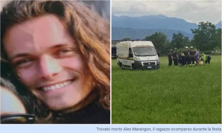 Morte Alex Marangon, la testimonianza dell'amico