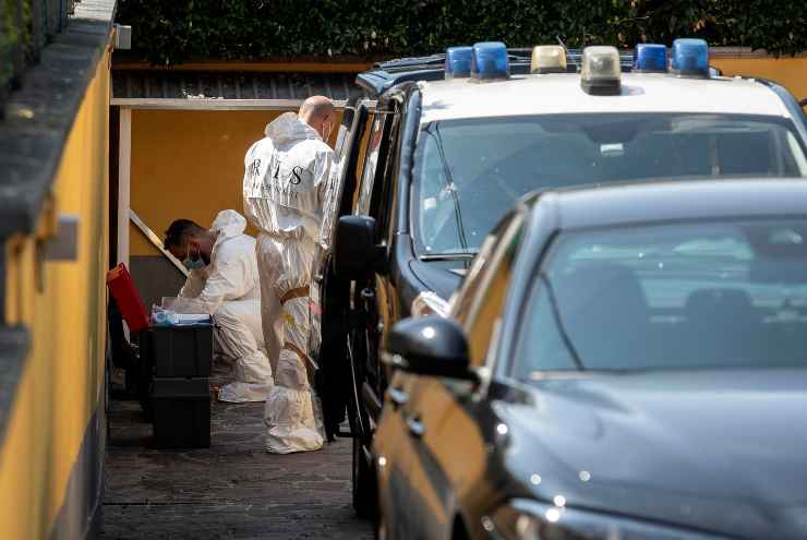 La Polizia Scientifica al lavoro